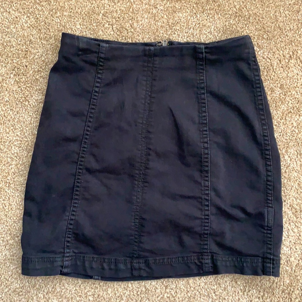 Black Free People Skirt